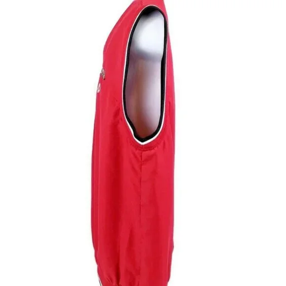 Colosseum Athletics Oklahoma Sooners OU Red Pullover Golf Wind Vest Mens L